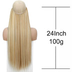24 Inch Synthetic Invisible Hair Extension-2