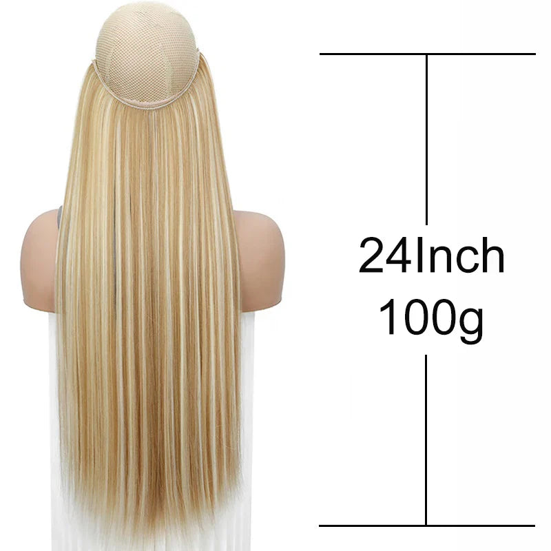 24 Inch Synthetic Invisible Hair Extension-2
