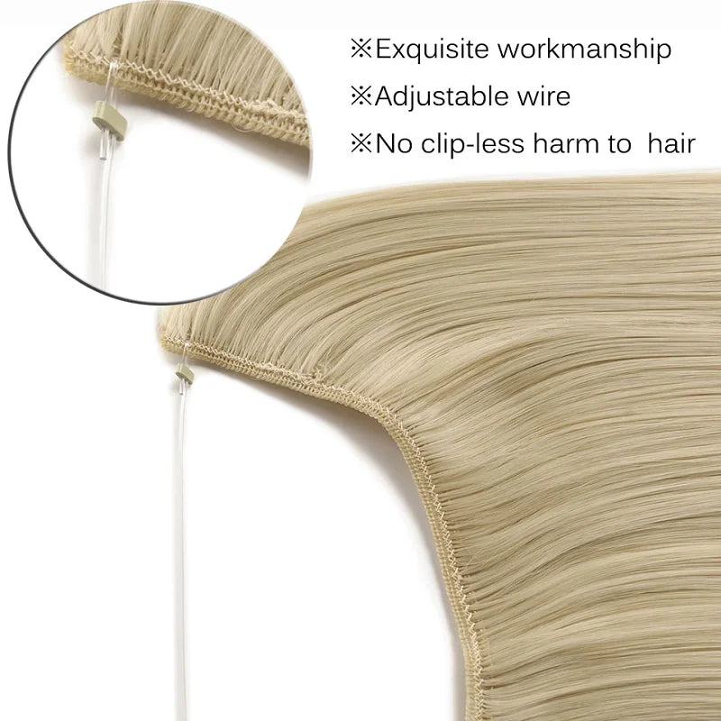 24 Inch Synthetic Invisible Hair Extension-3