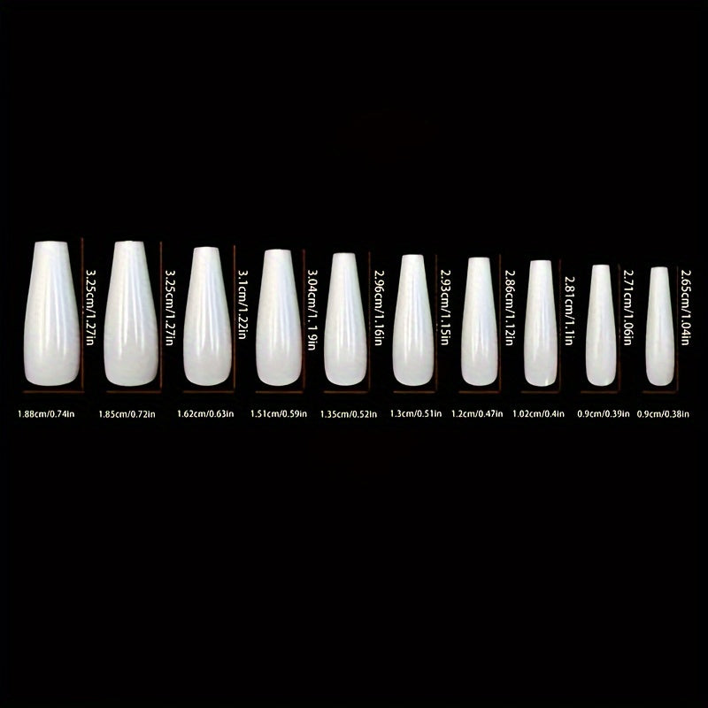 Black Glossy Press-on Nails Set-4