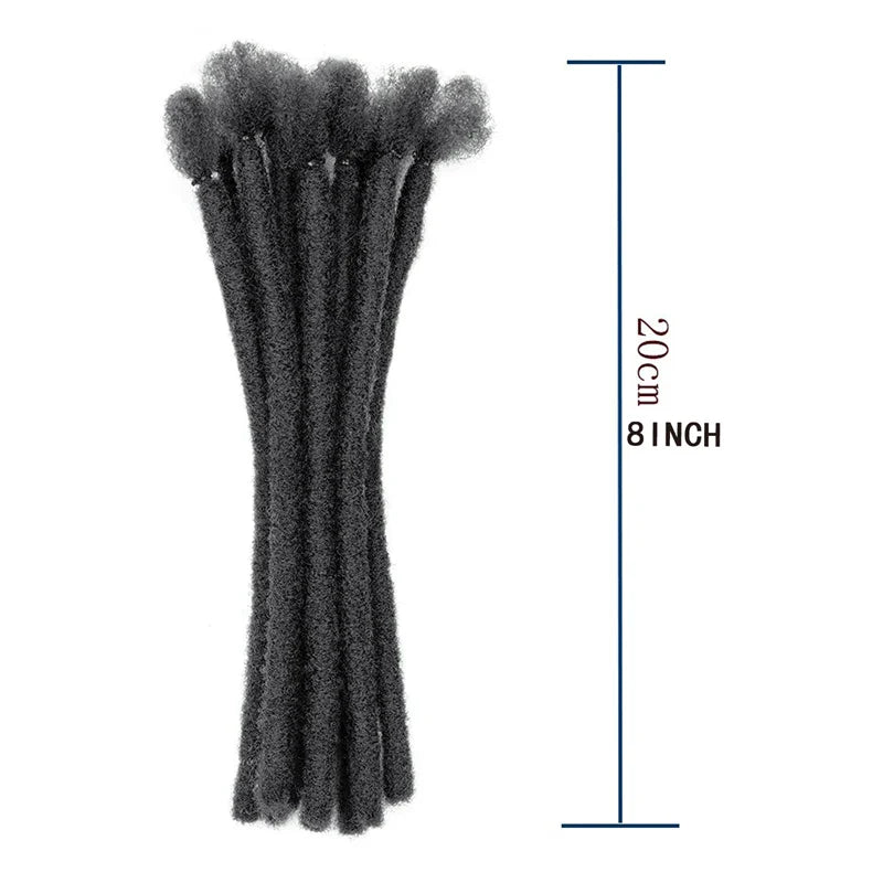 H&STAR Synthetic 8 Inch Handmade Dreadlocks Hair Extensions-3
