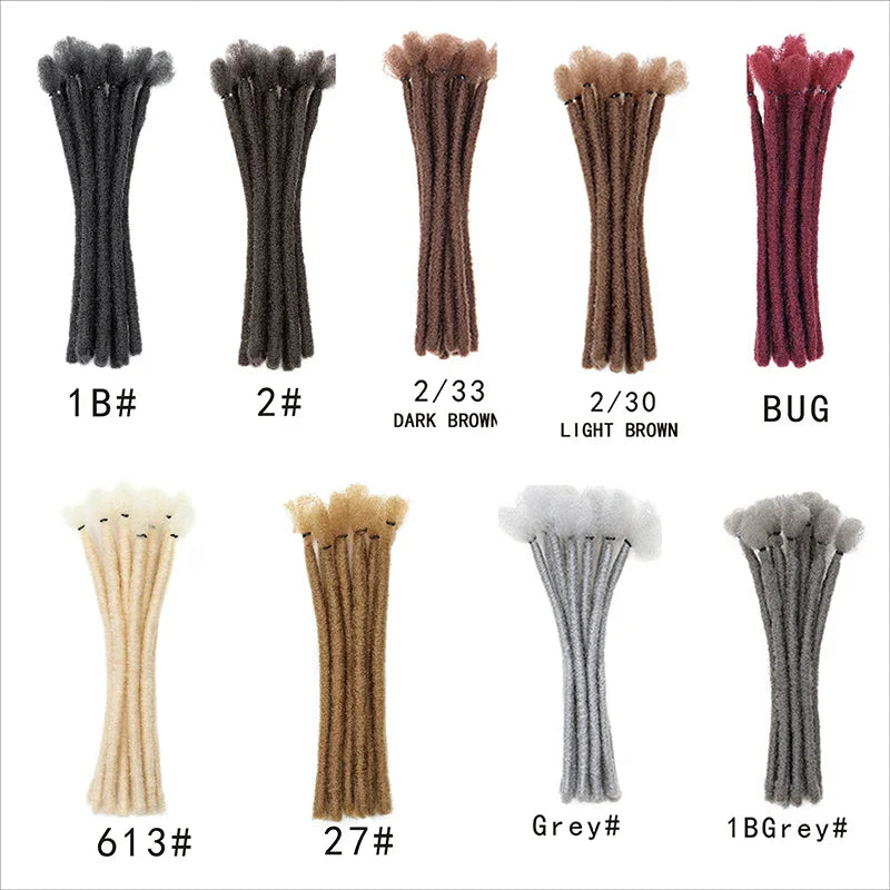 H&STAR Synthetic 8 Inch Handmade Dreadlocks Hair Extensions-4