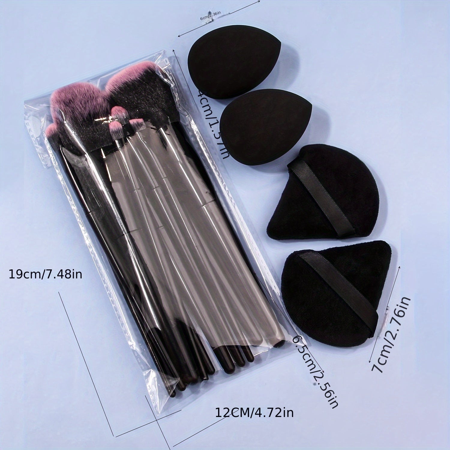Unscented Makeup Brush Set-3
